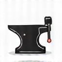 Stylized icon of a blacksmith's hammer and anvil, representing local craftsmanship.